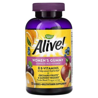 Nature's Way, Alive! Women's Gummy Complete Multivitamin, Mixed Berry, 130 Gummies