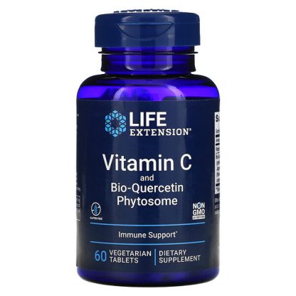 Life Extension, Vitamin C and Bio-Quercetin Phytosome, 60 Vegetarian Tablets