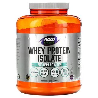 NOW Foods, Sports, Whey Protein Isolate, Unflavored, 5 lbs (2,268 g)