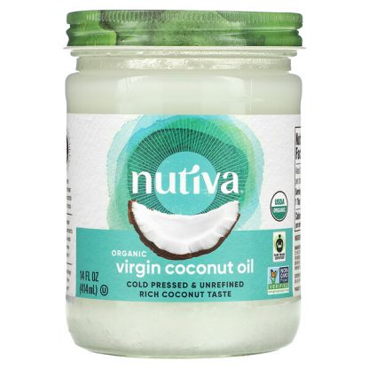 Nutiva, Organic Virgin Coconut Oil, 14 fl oz (414 ml)