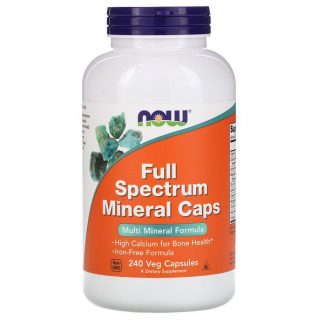 NOW Foods, Full Spectrum Minerals Caps, 240 Veg Capsules