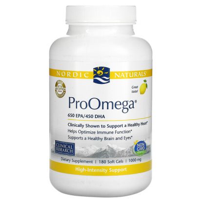 Nordic Naturals, ProOmega, Lemon, 1,000 mg, 180 Soft Gels