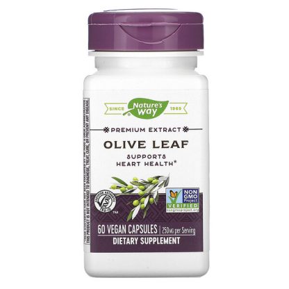 Nature's Way, Premium Extract, Olive Leaf, 250 mg, 60 Vegan Capsules