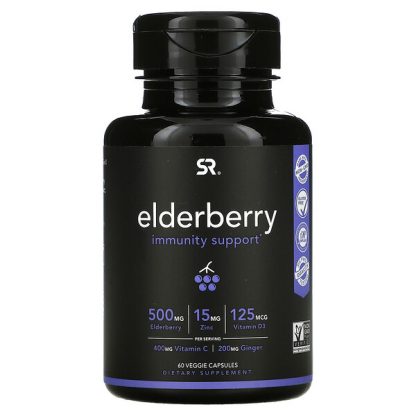 Sports Research, Elderberry, Immunity Support, 60 Veggie Capsules