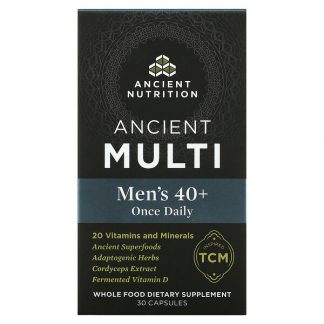 Dr. Axe / Ancient Nutrition, Ancient Multi, Men's 40+ Once Daily, 30 Capsules