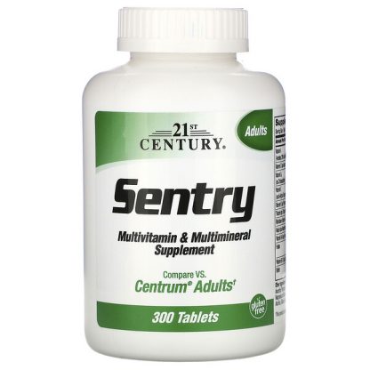 21st Century, Sentry, Adults Multivitamin & Multimineral Supplement, 300 Tablets