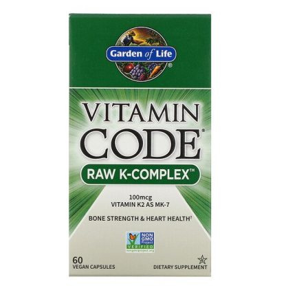 Garden of Life, Vitamin Code, RAW K-Complex, 60 Vegan Capsules