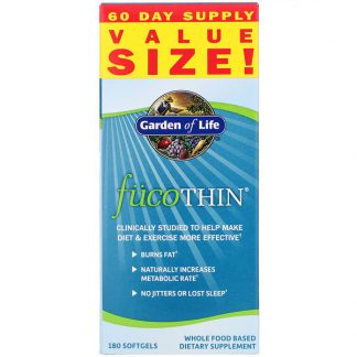 Garden of Life, FucoThin, 180 Softgels