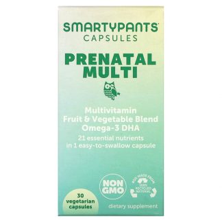 SmartyPants, Prenatal Multi, 30 Vegetarian Capsules