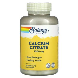 Solaray, Calcium Citrate, 250 mg, 120 VegCaps