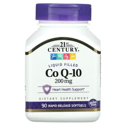 21st Century, Liquid Filled CoQ-10, 200 mg, 90 Softgels