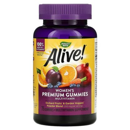 Nature's Way, Alive! Women's Premium Gummies, Multiitamin, 75 Gummies