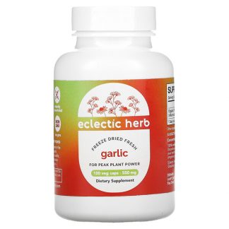 Eclectic Institute, Freeze Dried Fresh, Garlic, 550 mg, 120 Veg Caps