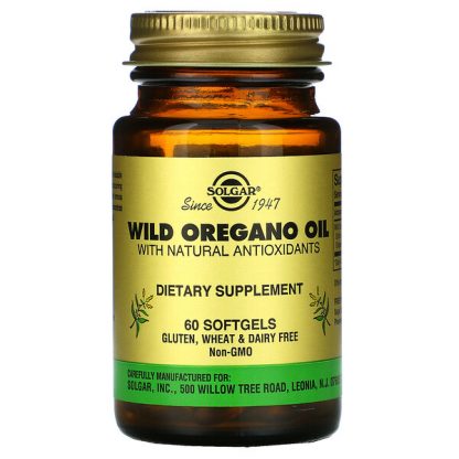 Solgar, Wild Oregano Oil, 60 Softgels