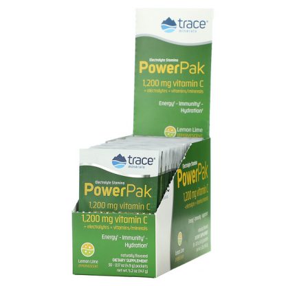 Trace Minerals ®, Electrolyte Stamina PowerPak, Lemon Lime, 30 Packets, 0.17 oz (4.9 g) Each