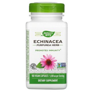 Nature's Way, Echinacea Purpurea Herb, 400 mg, 180 Vegan Capsules