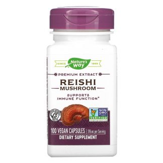 Nature's Way, Reishi Mushroom, 188 mg, 100 Vegan Capsules