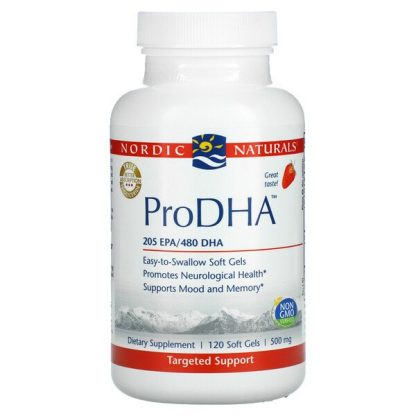 Nordic Naturals, ProDHA, Strawberry, 250 mg, 120 Soft Gels