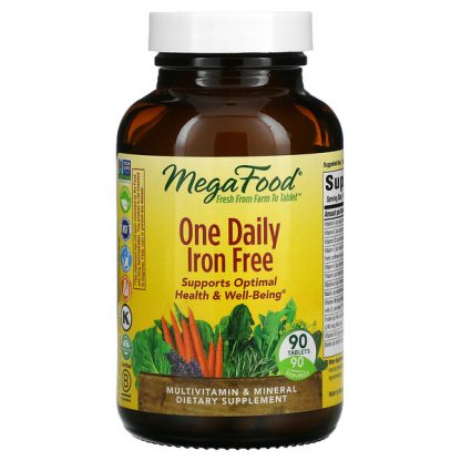 MegaFood, One Daily, Iron Free, 90 Tablets