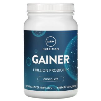 MRM, Nutrition, Gainer, Chocolate, 1 Billion Probiotics, 3.3 lb (1,512 g)