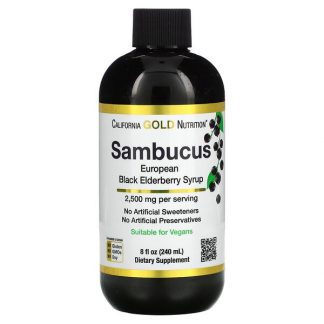 California Gold Nutrition, Adult Sambucus Elderberry, 8 fl oz (240 ml)