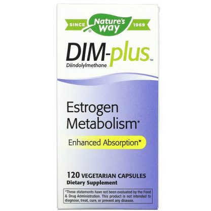 Nature's Way, DIM-plus, Estrogen Metabolism, 120 Vegetarian Capsules