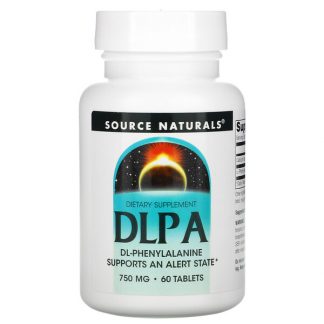 Source Naturals, DLPA, 750 mg, 60 Tablets