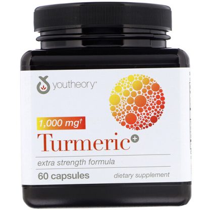 Youtheory, Turmeric, Extra Strength Formula, 500 mg, 60 Capsules