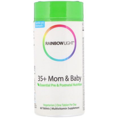 Rainbow Light, Pre & Postnatal Multivitamin, 35+ Mom & Baby, 60 Tablets