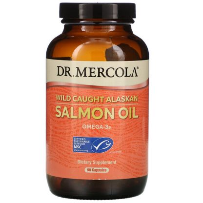 Dr. Mercola, Wild Caught Alaskan Salmon Oil, 90 Capsules