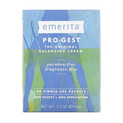 Emerita, Pro-Gest, Balancing Cream, Fragrance Free, 48 Single-Use Packets, 2.2 oz (62 g)