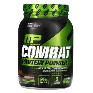 MusclePharm, Combat Protein Powder, Chocolate Milk, 2 lbs (907 g)