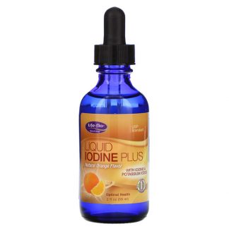 Life-flo, Liquid Iodine Plus, Natural Orange Flavor, 2 fl oz (59 ml)