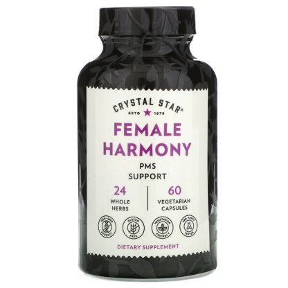 Crystal Star, Female Harmony, PMS Support , 60 Vegetarian Capsules