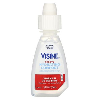 Visine, Red Eye Hydrating Comfort, Lubricant/Redness Reliever Eye Drops, 1/2 fl oz (15 ml)