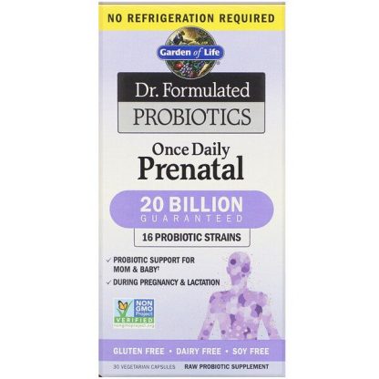 Garden of Life, Dr. Formulated Probiotics, Once Daily Prenatal, 30 Vegetarian Capsules