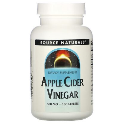 Source Naturals, Apple Cider Vinegar, 500 mg, 180 Tablets