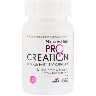 NaturesPlus, ProCreation, Female Fertility Support, 60 Vegetarian Capsules