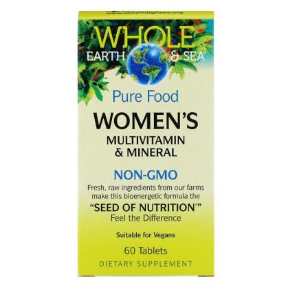 Natural Factors, Whole Earth & Sea, Women's Multivitamin & Mineral, 60 Tablets