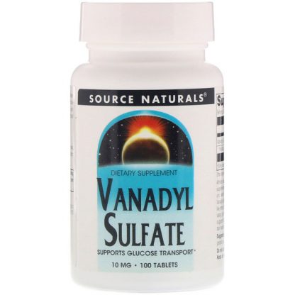 Source Naturals, Vanadyl Sulfate, 10 mg, 100 Tablets