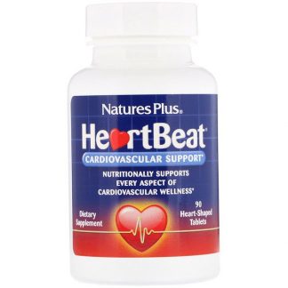 NaturesPlus, HeartBeat, Cardiovascular Support, 90 Heart-Shaped Tablets