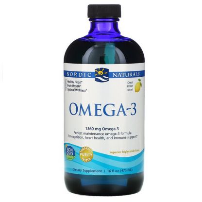 Nordic Naturals, Omega-3, Lemon, 1,560 mg, 16 fl oz (473 ml)