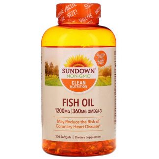 Sundown Naturals, Fish Oil, 1,200 mg, 300 Softgels