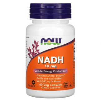 NOW Foods, NADH, 10 mg, 60 Veg Capsules