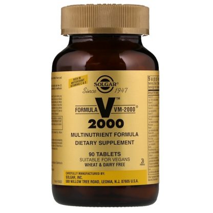 Solgar, Formula VM-2000, Multinutrient Formula, 90 Tablets