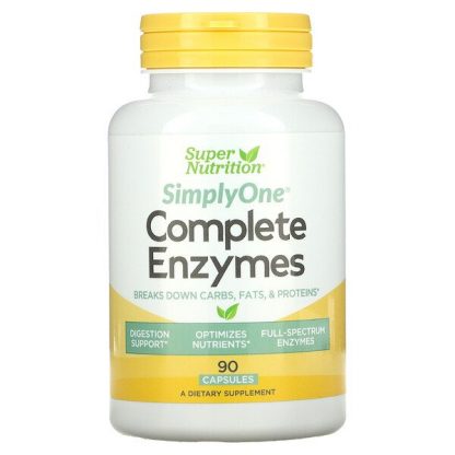 Super Nutrition, Simply One, Complete Enzymes, 90 Capsules