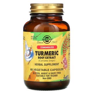 Solgar, Turmeric Root Extract, 60 Vegetable Capsules