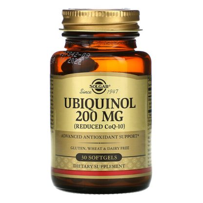 Solgar, Ubiquinol (Reduced CoQ10), 200 mg, 30 Softgels