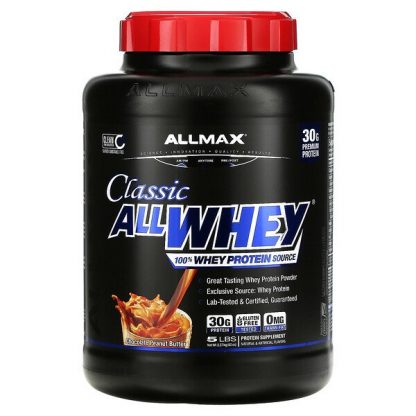 ALLMAX Nutrition, Classic AllWhey, 100% Whey Protein, Chocolate Peanut Butter, 5 lbs (2.27 kg)