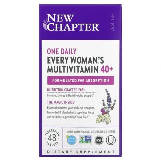 New Chapter, 40+ Every Woman's One Daily Multivitamin, 48 Vegetarian Tablets